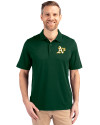 View image 4: Athletics Cutter & Buck Forge Stretch Mens Big and Tall Polo Hunter Green Front