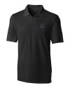 Miami Marlins Cutter & Buck Forge Stretch Mens Big and Tall Polo Black Mannequin Thumbnail Image