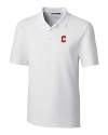 Cleveland Guardians - Cutter & Buck Forge Stretch Mens Big and Tall Polo White Mannequin Thumbnail Image