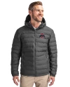 Ohio State Buckeyes - Cutter & Buck Mission Ridge Repreve® Eco Insulated Mens Puffer Jacket Elemental Grey Front Thumbnail Image