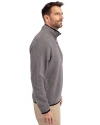 NC State Wolfpack Cutter & Buck Cascade Eco Fleece Mens Quarter Zip Jacket Elemental Grey/Black Side Thumbnail Image