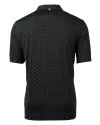 South Florida Bulls Cutter & Buck Virtue Eco Pique Tile Print Recycled Mens Big & Tall Polo Black Mannequin Back Thumbnail Image