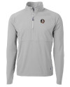 View image 11: Florida State Seminoles Cutter & Buck Adapt Recycled Soft Knit Stretch Mens Hybrid Quarter Zip Pullover  Polished Medium Gray Mannequin