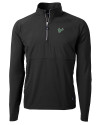 South Florida Bulls Cutter & Buck Adapt Eco Knit Hybrid Recycled Mens Quarter Zip Black Mannequin Thumbnail Image