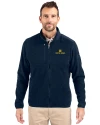 Notre Dame Fighting Irish Cutter & Buck Cascade Eco Sherpa Mens Big & Tall Fleece Jacket Navy Blue Front Thumbnail Image