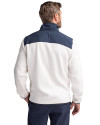 Navy Midshipmen Cutter & Buck Cascade Eco Sherpa Mens Big & Tall Fleece Jacket Shell/Navy Blue Back Thumbnail Image