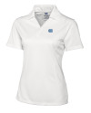North Carolina Tar Heels Cutter & Buck Genre Textured Solid Womens Polo White Mannequin Thumbnail Image