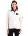 Drexel Dragons Cutter & Buck Cascade Eco Fleece Womens Full Zip Jacket Shell/Navy Blue Front Thumbnail Image