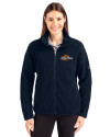 Pepperdine Waves Cutter & Buck Cascade Eco Fleece Womens Full Zip Jacket Navy Blue Front Thumbnail Image