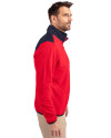 Ole Miss Rebels Cutter & Buck Cascade Eco Fleece Mens Full Zip Jacket Red/Navy Blue Side Thumbnail Image