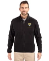 Fort Valley State Wildcats Cutter & Buck Cascade Eco Fleece Mens Full Zip Jacket Black Front Thumbnail Image