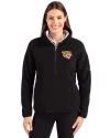 Bethune-Cookman Wildcats Cutter & Buck Cascade Eco Fleece Womens Pullover Jacket Black Front Thumbnail Image