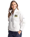 Drexel Dragons Cutter & Buck Cascade Eco Fleece Womens Pullover Jacket Shell/Navy Blue Front Thumbnail Image