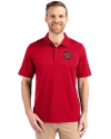 Maryland Terrapins Cutter & Buck Forge Stretch Mens Big and Tall Polo Cardinal Red Front Thumbnail Image