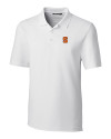 Syracuse Orange Cutter & Buck Forge Stretch Mens Big and Tall Polo White Mannequin Thumbnail Image