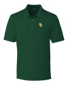 Baylor Bears Cutter & Buck Forge Stretch Mens Big and Tall Polo Hunter Green Mannequin Thumbnail Image