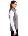 Colorado State Rams Cutter & Buck Mainsail Sweater Knit Womens Full Zip Vest Polished Heather Side Thumbnail Image