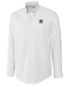 Maryland Terrapins Cutter & Buck Epic Easy Care Nailshead Mens Big and Tall Long Sleeve Dress Shirt White Mannequin Thumbnail Image