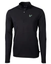 South Florida Bulls Cutter & Buck Virtue Eco Pique Recycled Quarter Zip Mens Big & Tall Pullover Black Mannequin Thumbnail Image