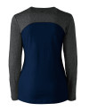 Cutter & Buck Womens Compel Colorblock Long Sleeve Knit Tee LYN_MANNB_HG 1 Thumbnail Image