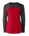 Cutter & Buck Womens Compel Colorblock Long Sleeve Knit Tee RD_MANNB_HG 1 Thumbnail Image