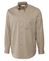 View image 5: Cutter & Buck Long Sleeve Mens Big & Tall  Nailshead Woven Shirt Rope Front