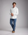 Cutter & Buck Long Sleeve Epic Easy Care Mens Big & Tall Broken Twill Shirt WH PRO_HG 3 Thumbnail Image