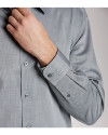 Cutter & Buck Long Sleeve Mens Big & Tall Epic Easy Care Mini Herringbone Shirt CC PRO_HG 4 Thumbnail Image
