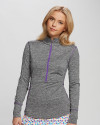 Cutter & Buck Long Sleeve Womens Jessa 3/4 Zip GPE PRO_HG 3 Thumbnail Image
