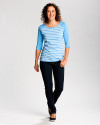 Cutter & Buck Womens Revel Stripe 3/4 Sleeve Knit ALS PRO_HG 3 Thumbnail Image