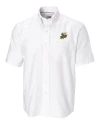 Baldwin Wallace Yellow Jackets Cutter & Buck Epic Easy Care Nailshead Mens Short Sleeve Dress Shirt White Mannequin Thumbnail Image