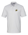 Baldwin Wallace Yellow Jackets Cutter & Buck Pike Double Dot Print Stretch Mens Polo White Mannequin Thumbnail Image