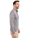 Northern Arizona Lumberjacks Cutter & Buck Stealth Heathered Quarter Zip Mens Pullover Elemental Grey Side Thumbnail Image