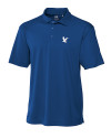 Embry-Riddle Eagles Cutter & Buck CB Drytec Genre Textured Solid Mens Big and Tall Polo Tour Blue Mannequin Thumbnail Image