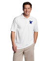 Embry-Riddle Eagles Cutter & Buck CB Drytec Genre Textured Solid Mens Big and Tall Polo White Front Thumbnail Image