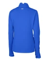 Embry-Riddle Eagles Cutter & Buck Traverse Stretch Eco Quarter Zip Womens Pullover Chelan Blue Mannequin Back Thumbnail Image