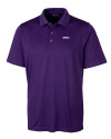 NYU Violets Cutter & Buck Forge Stretch Mens Polo College Purple Mannequin Thumbnail Image