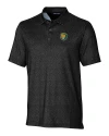 View image 3: Southeastern Louisiana Lions Cutter & Buck Pike Micro Floral Print Stretch Mens Polo Black Mannequin