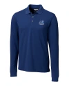 Old Dominion Monarchs College Vault - Cutter & Buck Advantage Eco Tri-Blend Pique Mens Long Sleeve Polo Indigo Mannequin Thumbnail Image