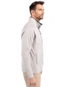 Quinnipiac Bobcats Cutter & Buck Adapt Eco Knit Hybrid Recycled Mens Full Zip Jacket Polished Medium Gray Side Thumbnail Image