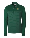 Southeastern Louisiana Lions Cutter & Buck Traverse Stretch Eco Stripe Quarter Zip Mens Pullover Hunter Green Mannequin Thumbnail Image