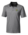 Southeastern Louisiana Lions Cutter & Buck Forge Tonal Stripe Stretch Mens Big and Tall Polo Black Mannequin Thumbnail Image