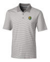 Southeastern Louisiana Lions Cutter & Buck Forge Tonal Stripe Stretch Mens Big and Tall Polo Polished Medium Gray Mannequin Thumbnail Image