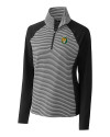 Southeastern Louisiana Lions Cutter & Buck Forge Tonal Stripe Stretch Half Zip Womens Top Black Mannequin Thumbnail Image