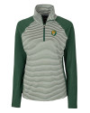 Southeastern Louisiana Lions Cutter & Buck Forge Tonal Stripe Stretch Half Zip Womens Top Hunter Green Mannequin Thumbnail Image