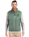 Southeastern Louisiana Lions Cutter & Buck Rainier PrimaLoft® Mens Eco Insulated Full Zip Puffer Vest Hunter Melange Front Thumbnail Image