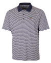 Texas Rio Grande Valley Vaqueros Cutter & Buck Forge Tonal Stripe Stretch Mens Big and Tall Polo Liberty Navy Mannequin Thumbnail Image