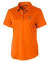 Texas Rio Grande Valley Vaqueros Cutter & Buck Prospect Eco Textured Stretch Recycled Womens Short Sleeve Polo Orange Burst Mannequin Thumbnail Image