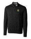 Southeastern Louisiana Lions Cutter & Buck Lakemont Tri-Blend Mens Quarter Zip Pullover Sweater Black Mannequin Thumbnail Image