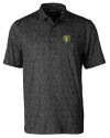 View image 3: Southeastern Louisiana Lions Cutter & Buck Pike Constellation Print Stretch Mens Polo Black Mannequin